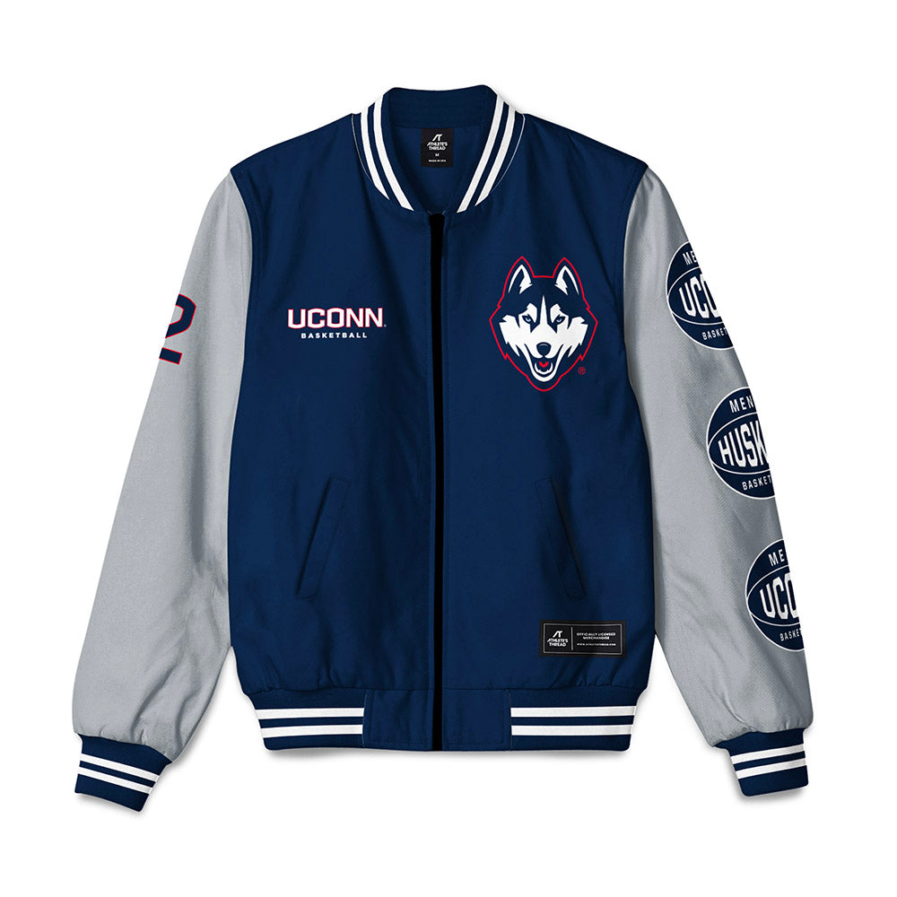 UConn - NCAA Men's Basketball : Silas Demary Jr - Bomber Jacket-0