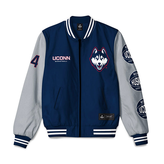 UConn - NCAA Men's Basketball : Braylon Mullins - Bomber Jacket-0