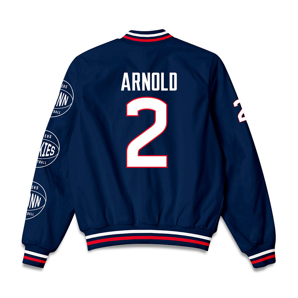 UConn - NCAA Women's Basketball : KK Arnold - Bomber Jacket-1