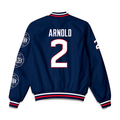 UConn - NCAA Women's Basketball : KK Arnold - Bomber Jacket-1