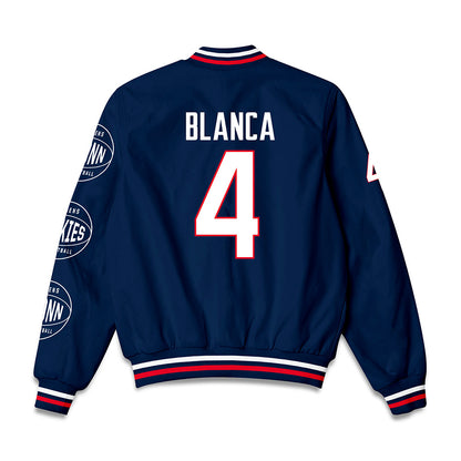 UConn - NCAA Women's Basketball : Quinonez Blanca - Bomber Jacket-1