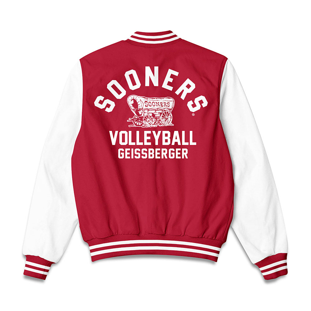  - NCAA Women's Volleyball : Kari Geissberger - Bomber Jacket-1