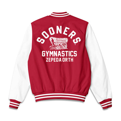 Oklahoma - NCAA Men's Gymnastics : Brandon Zepeda-Orth - Bomber Jacket-1
