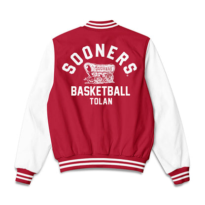Oklahoma - NCAA Women's Basketball : Emma Tolan - Bomber Jacket-1