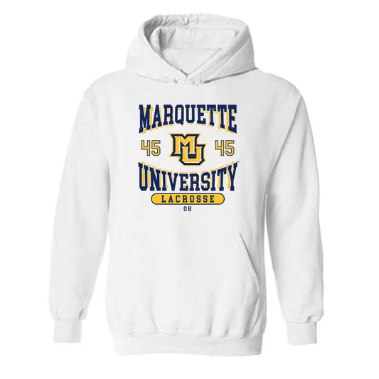 Marquette - NCAA Women's Lacrosse : Mia Oh - Classic Fashion Shersey Hooded Sweatshirt-0