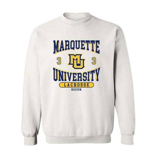 Marquette - NCAA Women's Lacrosse : Tessa Boehm - Classic Fashion Shersey Crewneck Sweatshirt-0