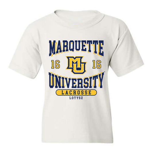 Marquette - NCAA Women's Lacrosse : Sayla Lotysz - Youth T-Shirt Classic Fashion Shersey