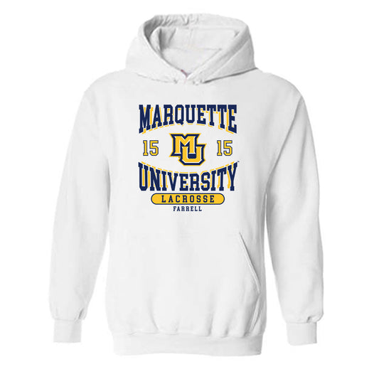 Marquette - NCAA Women's Lacrosse : Mckenna Farrell - Classic Fashion Shersey Hooded Sweatshirt