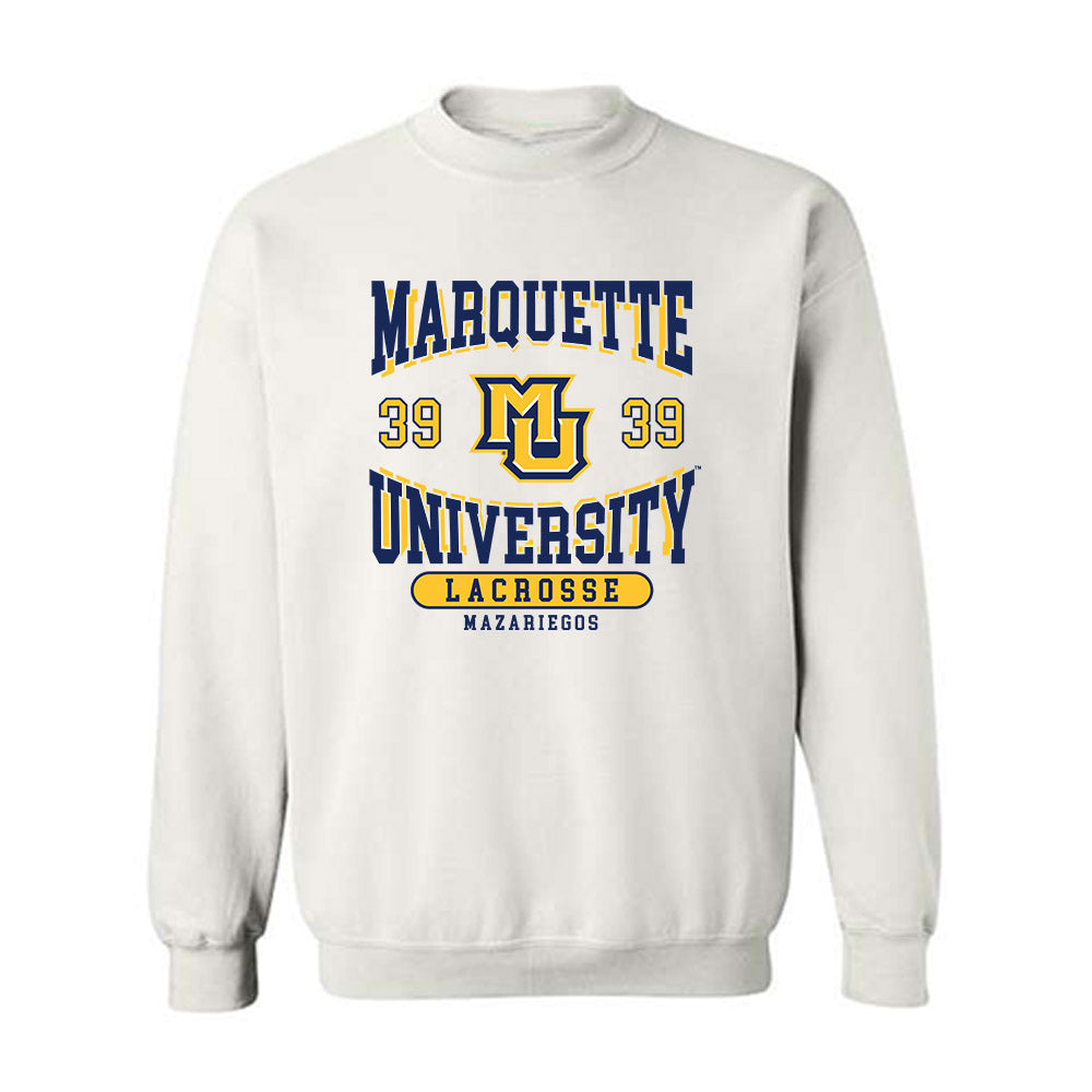 Marquette - NCAA Women's Lacrosse : Sofia Grace Mazariegos - Classic Fashion Shersey Crewneck Sweatshirt