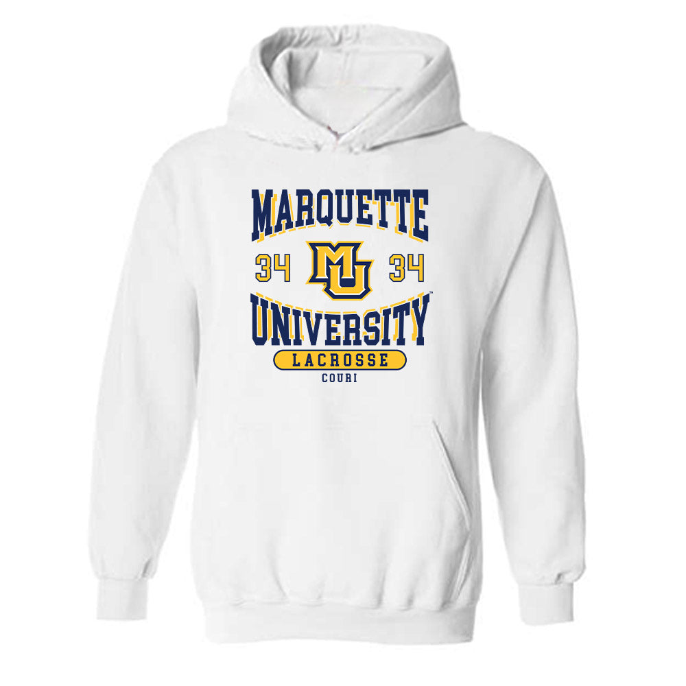 Marquette - NCAA Women's Lacrosse : Emily Couri - Classic Fashion Shersey Hooded Sweatshirt-0