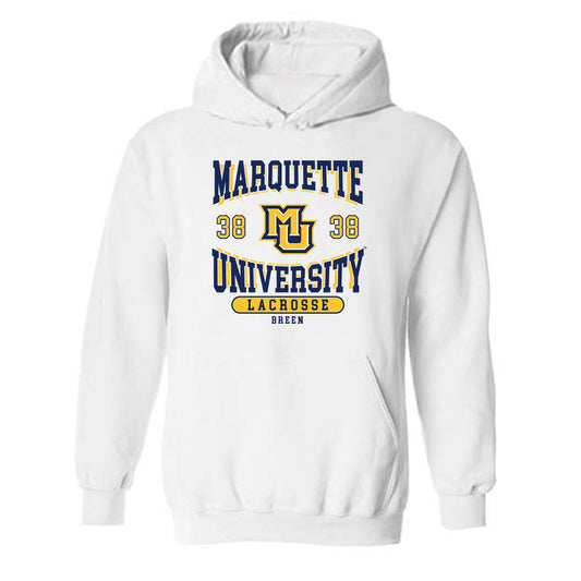 Marquette - NCAA Women's Lacrosse : Finley Breen - Classic Fashion Shersey Hooded Sweatshirt-0