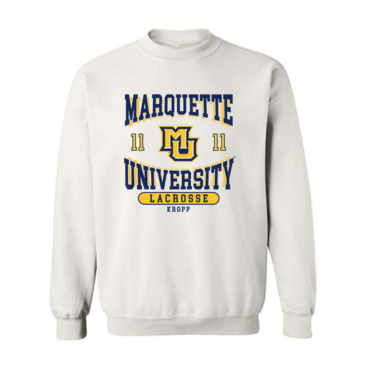 Marquette - NCAA Women's Lacrosse : Josie Kropp - Crewneck Sweatshirt Classic Fashion Shersey