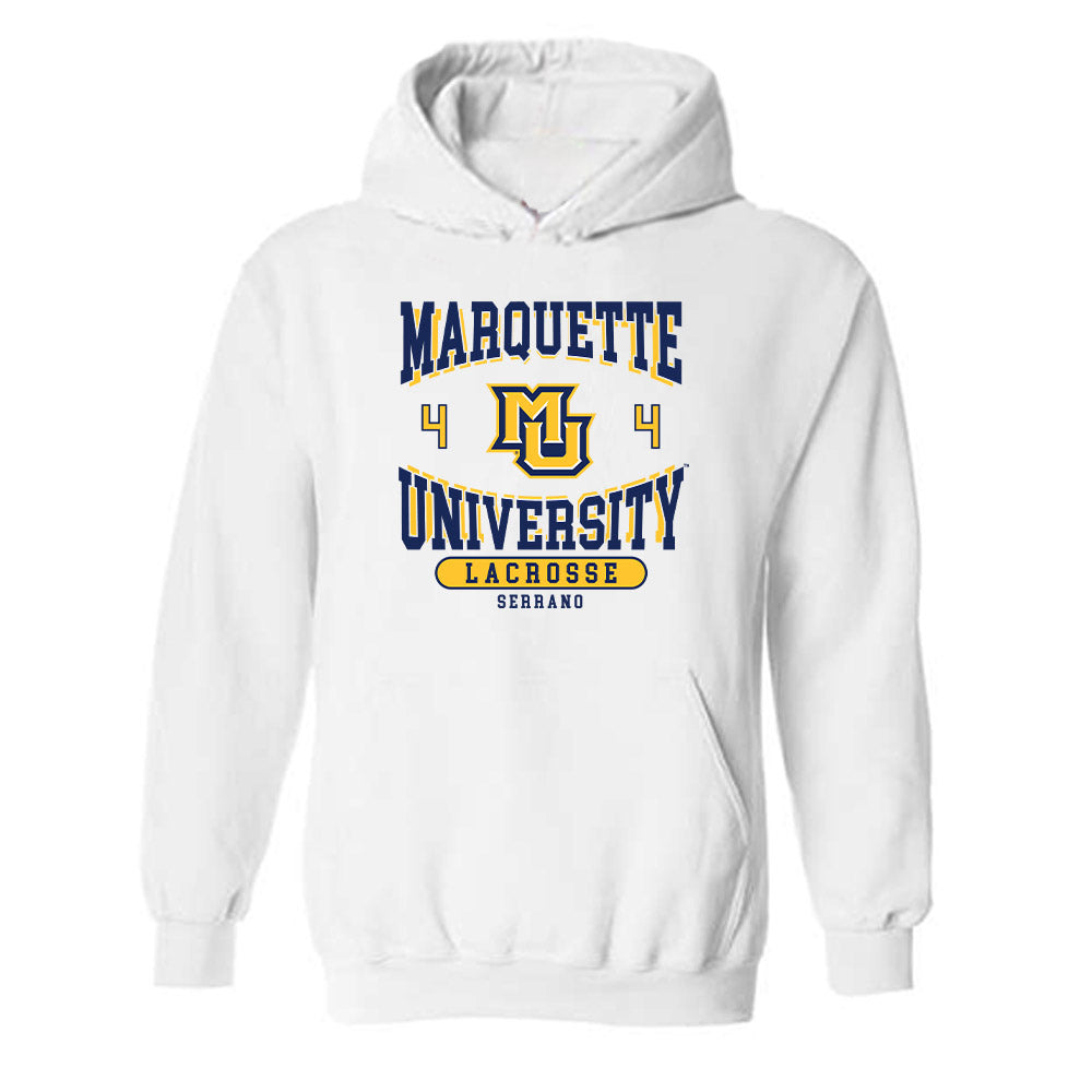 Marquette - NCAA Women's Lacrosse : Dani Serrano - Classic Fashion Shersey Hooded Sweatshirt-0