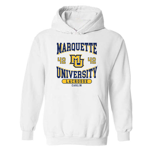 Marquette - NCAA Women's Lacrosse : Annabel Carlin - Classic Fashion Shersey Hooded Sweatshirt-0
