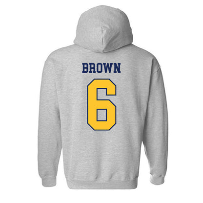 Marquette - NCAA Women's Lacrosse : Haley Brown - Sports Shersey Hooded Sweatshirt-1