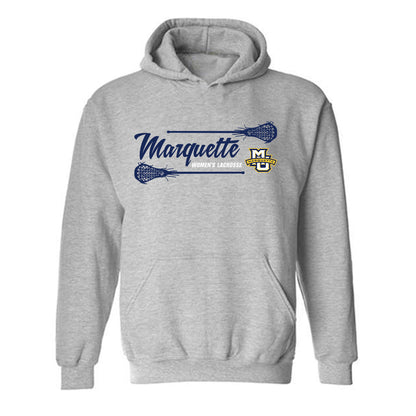 Marquette - NCAA Women's Lacrosse : Hooded Sweatshirt Roster Shirt
