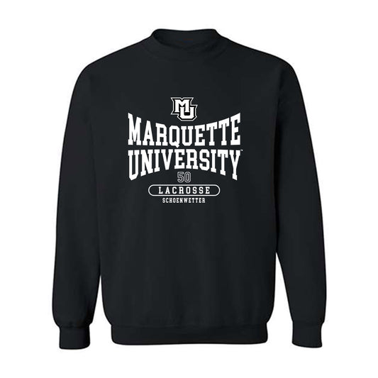 Marquette - NCAA Men's Lacrosse : Jack Schoenwetter - Crewneck Sweatshirt Classic Fashion Shersey
