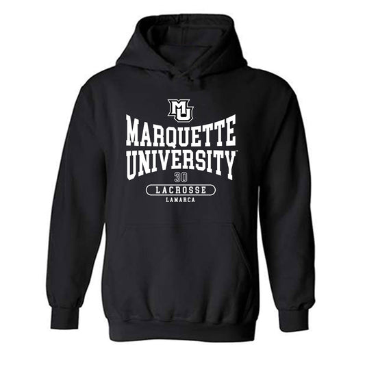 Marquette - NCAA Men's Lacrosse : David Lamarca - Hooded Sweatshirt Classic Fashion Shersey