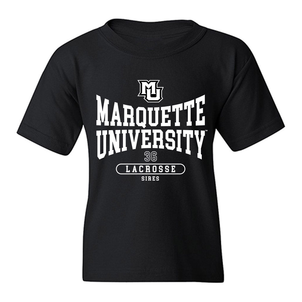 Marquette - NCAA Men's Lacrosse : Ronald Sires - Fashion Shersey Youth T-Shirt-0