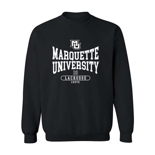 Marquette - NCAA Men's Lacrosse : Connor Coutu - Fashion Shersey Crewneck Sweatshirt-0
