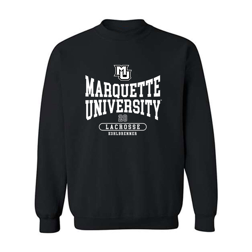 Marquette - NCAA Men's Lacrosse : Andrew Kohlbrenner - Crewneck Sweatshirt Classic Fashion Shersey