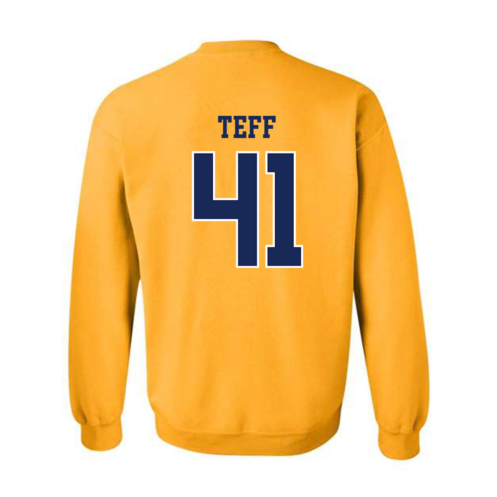 Marquette - NCAA Men's Lacrosse : Troy Teff - Sports Shersey Crewneck Sweatshirt-1