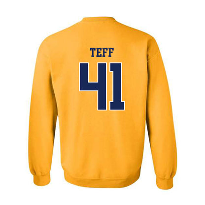 Marquette - NCAA Men's Lacrosse : Troy Teff - Sports Shersey Crewneck Sweatshirt-1
