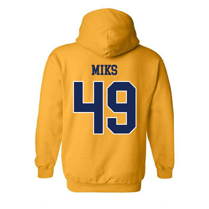 Marquette - NCAA Men's Lacrosse : Carson Miks - Sports Shersey Hooded Sweatshirt-1