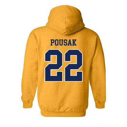 Marquette - NCAA Men's Lacrosse : Ben Pousak - Sports Shersey Hooded Sweatshirt-1
