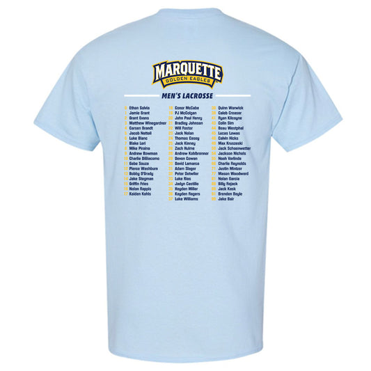 Marquette - NCAA Men's Lacrosse :  - T-Shirt Roster Shirt