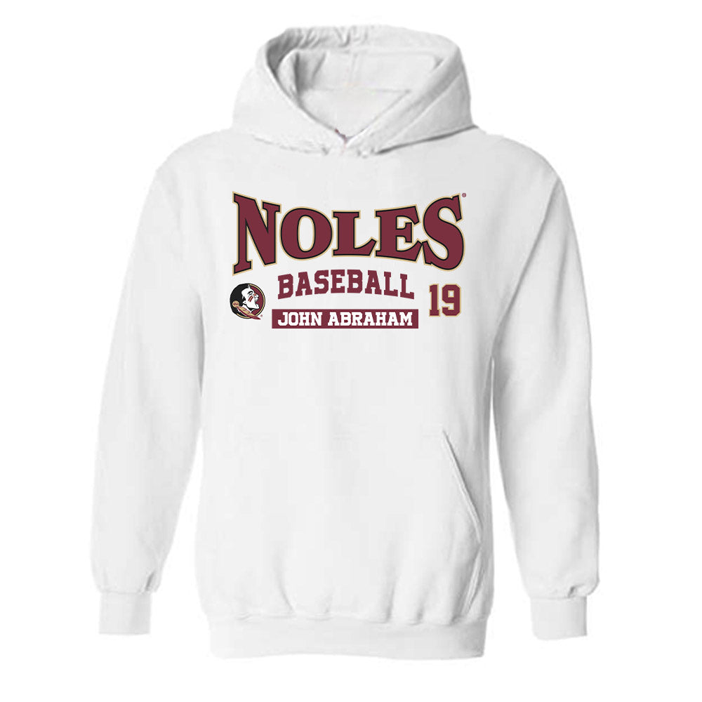 FSU - NCAA Baseball : John Abraham - Classic Fashion Shersey Hooded Sweatshirt-0