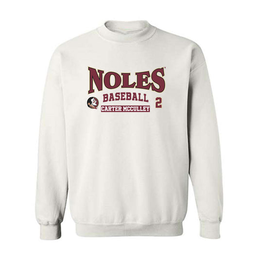 FSU - NCAA Baseball : Carter McCulley - Classic Fashion Shersey Crewneck Sweatshirt