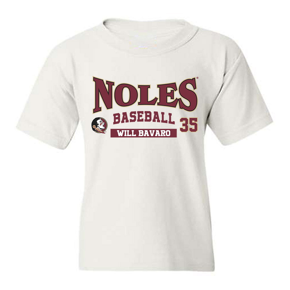 FSU - NCAA Baseball : Will Bavaro - Classic Fashion Shersey Youth T-Shirt-0
