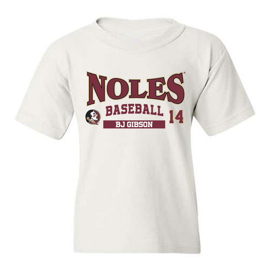 FSU - NCAA Baseball : BJ Gibson - Classic Fashion Shersey Youth T-Shirt-0
