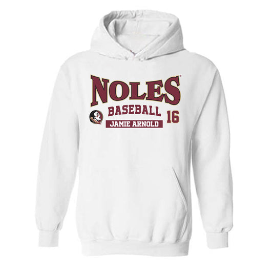 FSU - NCAA Baseball : Jamie Arnold - Classic Fashion Shersey Hooded Sweatshirt-0