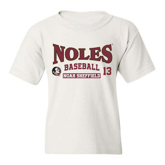 FSU - NCAA Baseball : Noah Sheffield - Classic Fashion Shersey Youth T-Shirt
