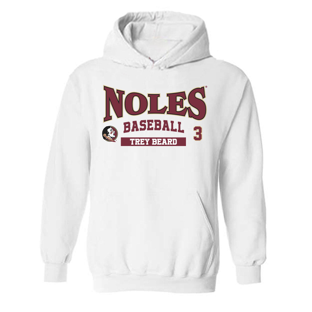 FSU - NCAA Baseball : Trey Beard - Classic Fashion Shersey Hooded Sweatshirt-0