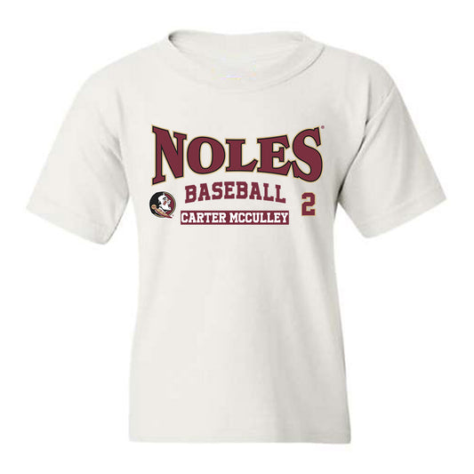 FSU - NCAA Baseball : Carter McCulley - Classic Fashion Shersey Youth T-Shirt