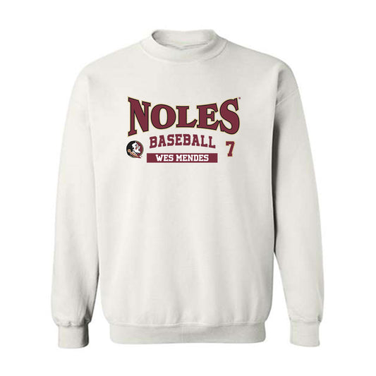 FSU - NCAA Baseball : Wes Mendes - Classic Fashion Shersey Crewneck Sweatshirt-0