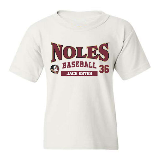 FSU - NCAA Baseball : Jace Estes - Classic Fashion Shersey Youth T-Shirt