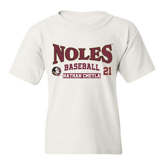 FSU - NCAA Baseball : Nathan Cmeyla - Classic Fashion Shersey Youth T-Shirt-0