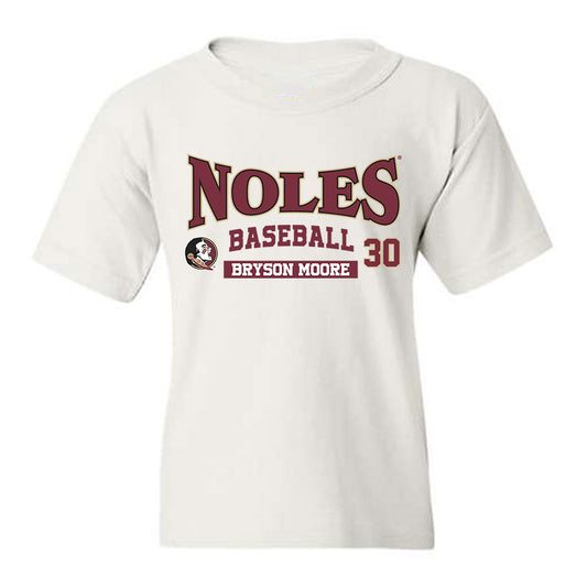 FSU - NCAA Baseball : Bryson Moore - Classic Fashion Shersey Youth T-Shirt-0