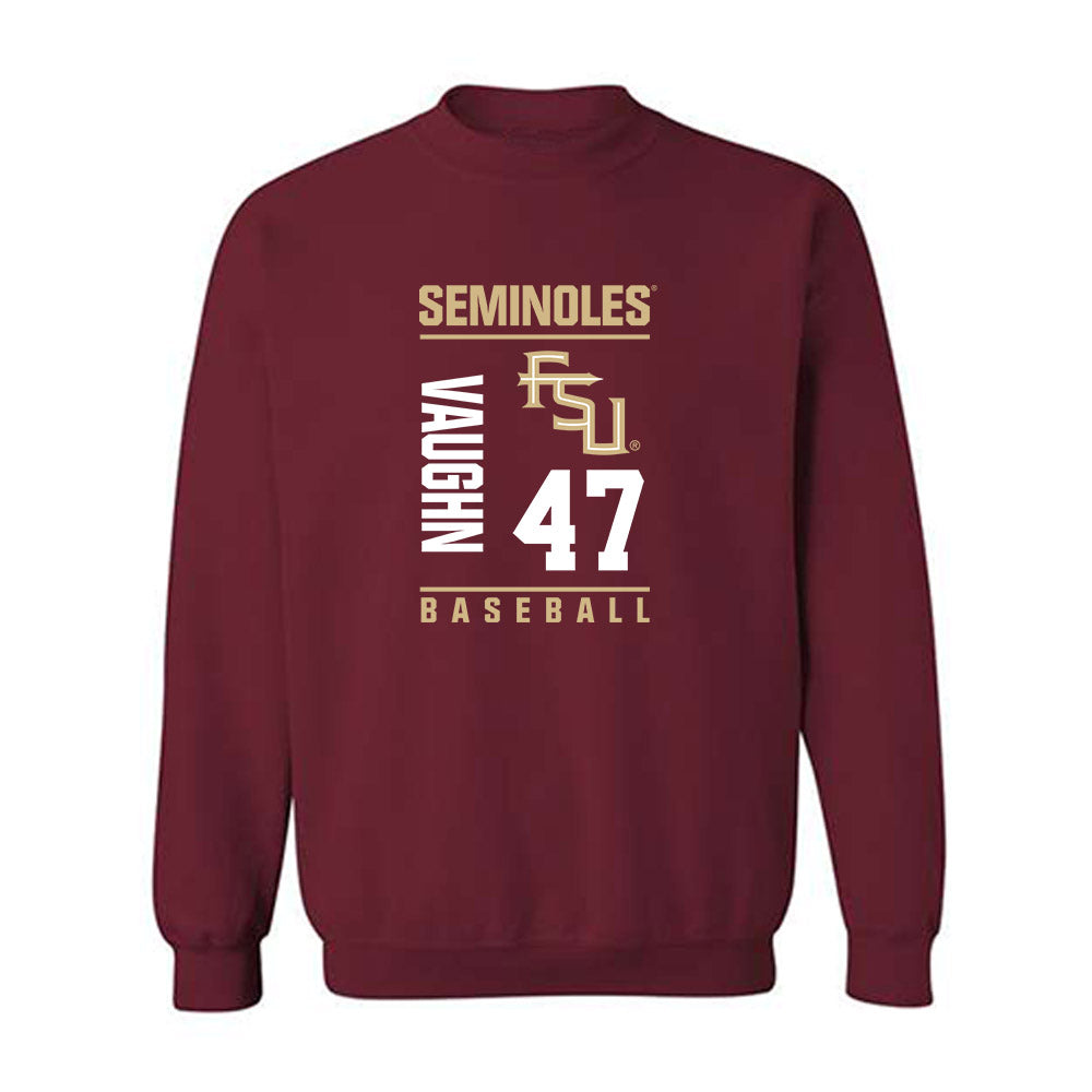 FSU - NCAA Baseball : Rhett Vaughn - Fashion Shersey Crewneck Sweatshirt