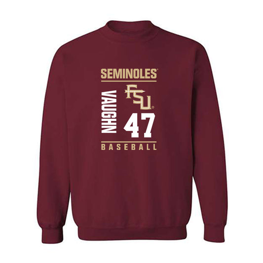 FSU - NCAA Baseball : Rhett Vaughn - Fashion Shersey Crewneck Sweatshirt