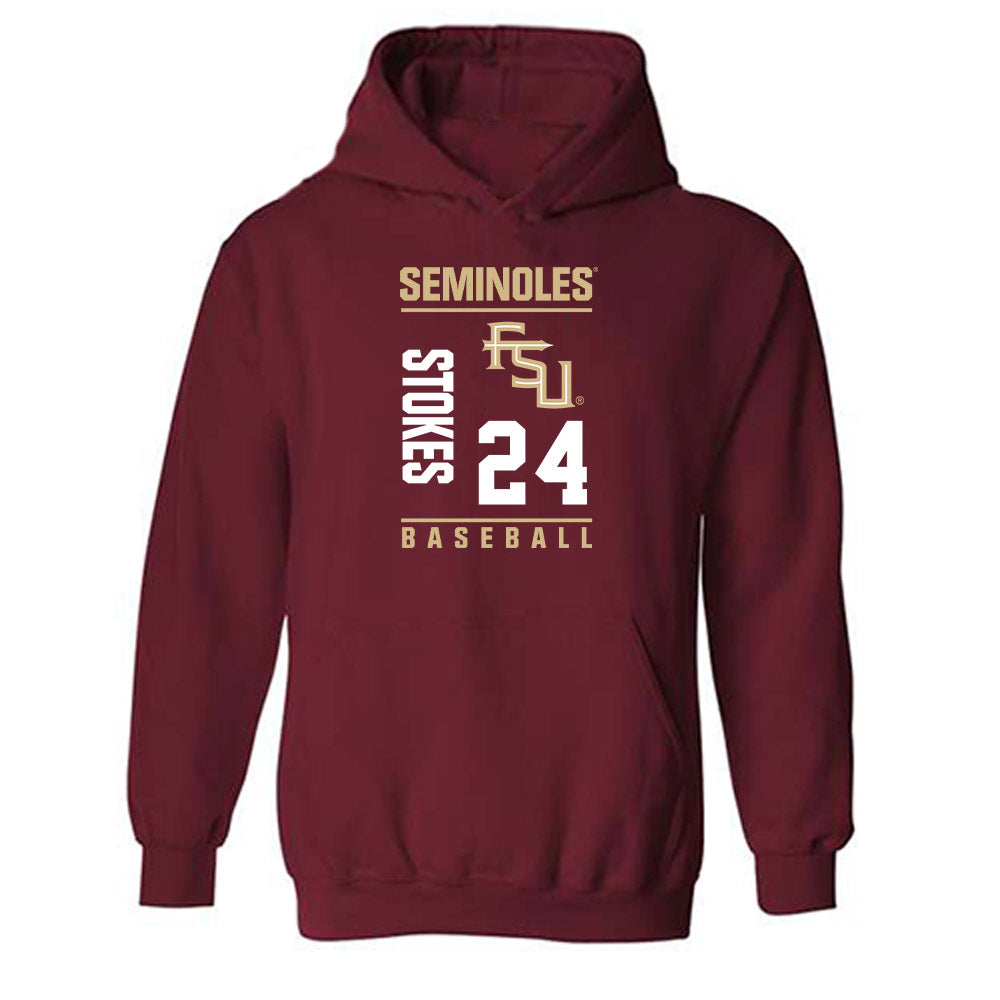 FSU - NCAA Baseball : Cole Stokes - Fashion Shersey Hooded Sweatshirt-0