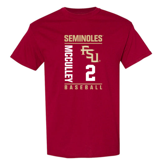 FSU - NCAA Baseball : Carter McCulley - Fashion Shersey T-Shirt