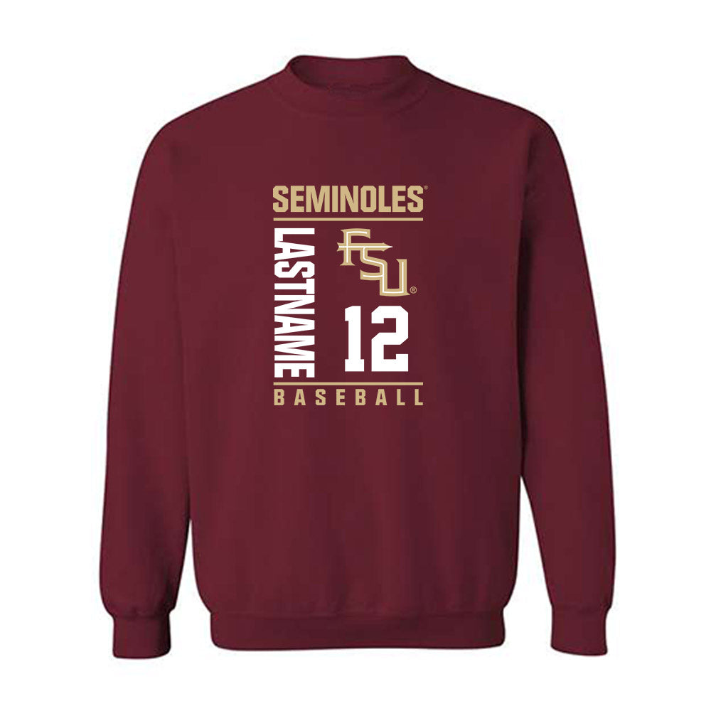 FSU - NCAA Baseball : Myles Bailey - Fashion Shersey Crewneck Sweatshirt-0