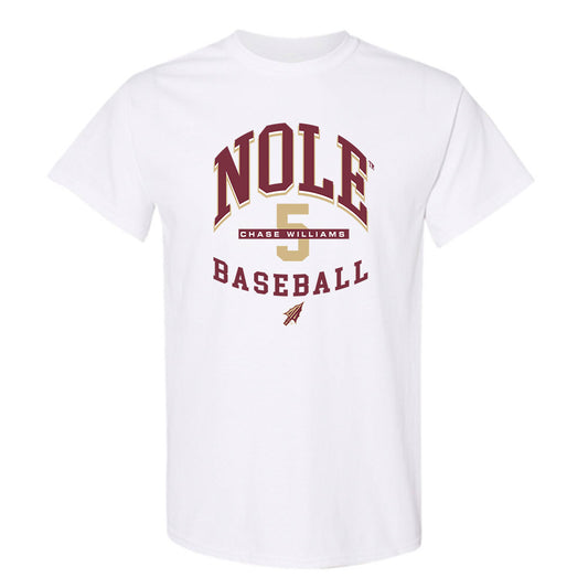 FSU - NCAA Baseball : Chase Williams - Classic Fashion Shersey T-Shirt-0