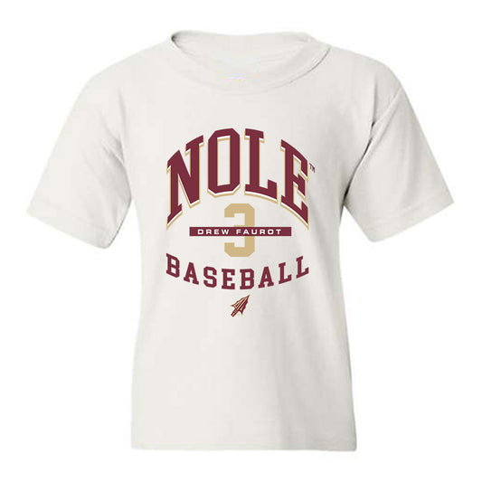 FSU - NCAA Baseball : Drew Faurot - Classic Fashion Shersey Youth T-Shirt-0