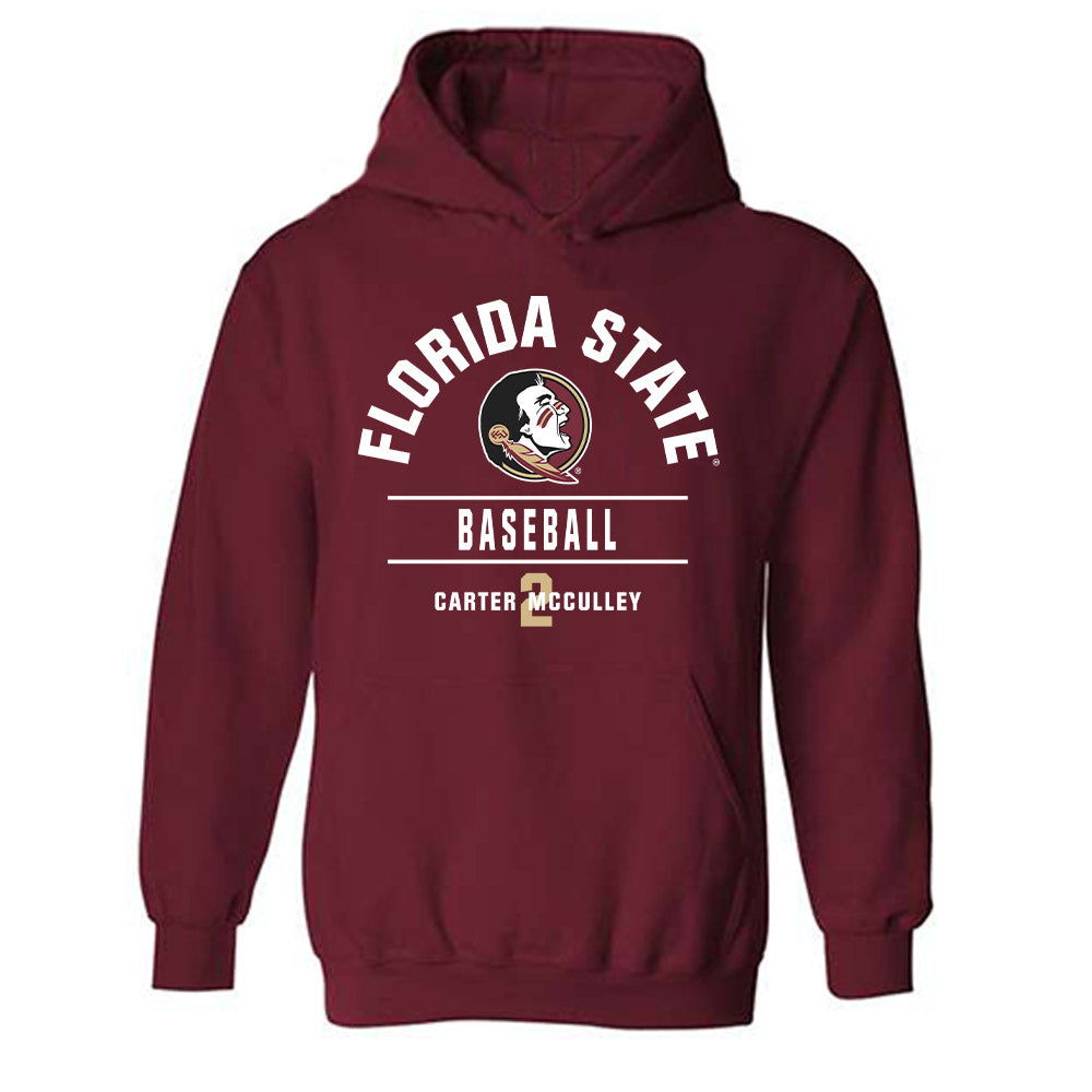 FSU - NCAA Baseball : Carter McCulley - Classic Fashion Shersey Hooded Sweatshirt